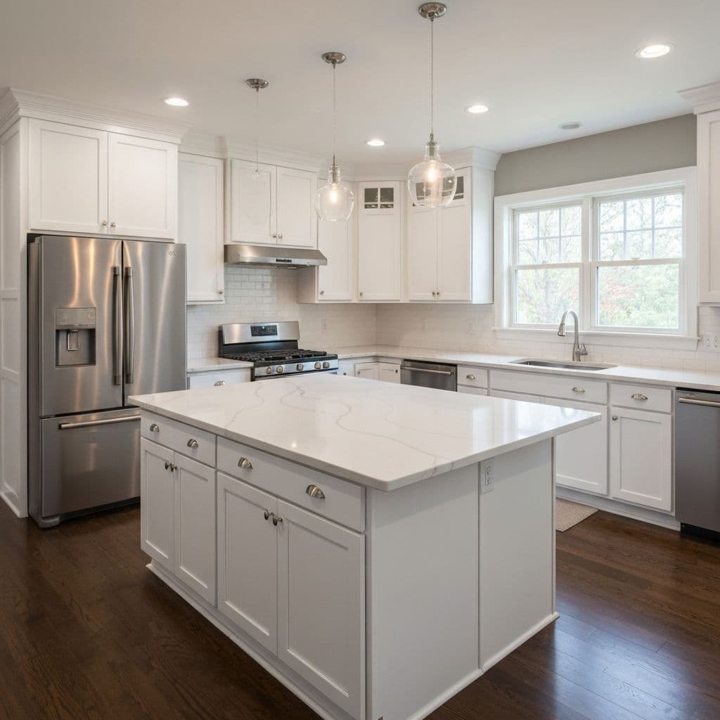 Modern kitchen remodel by Build Dog Construction