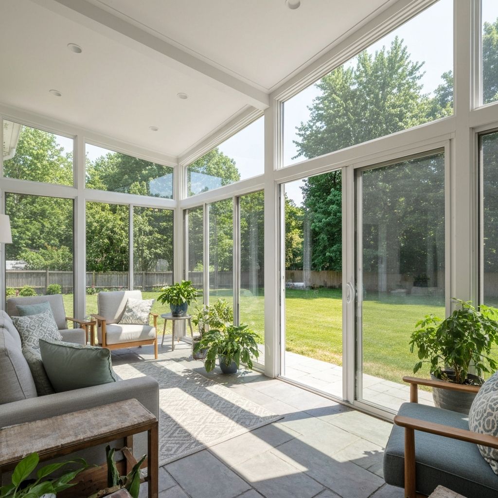 Beautiful sunroom addition in Maryland home